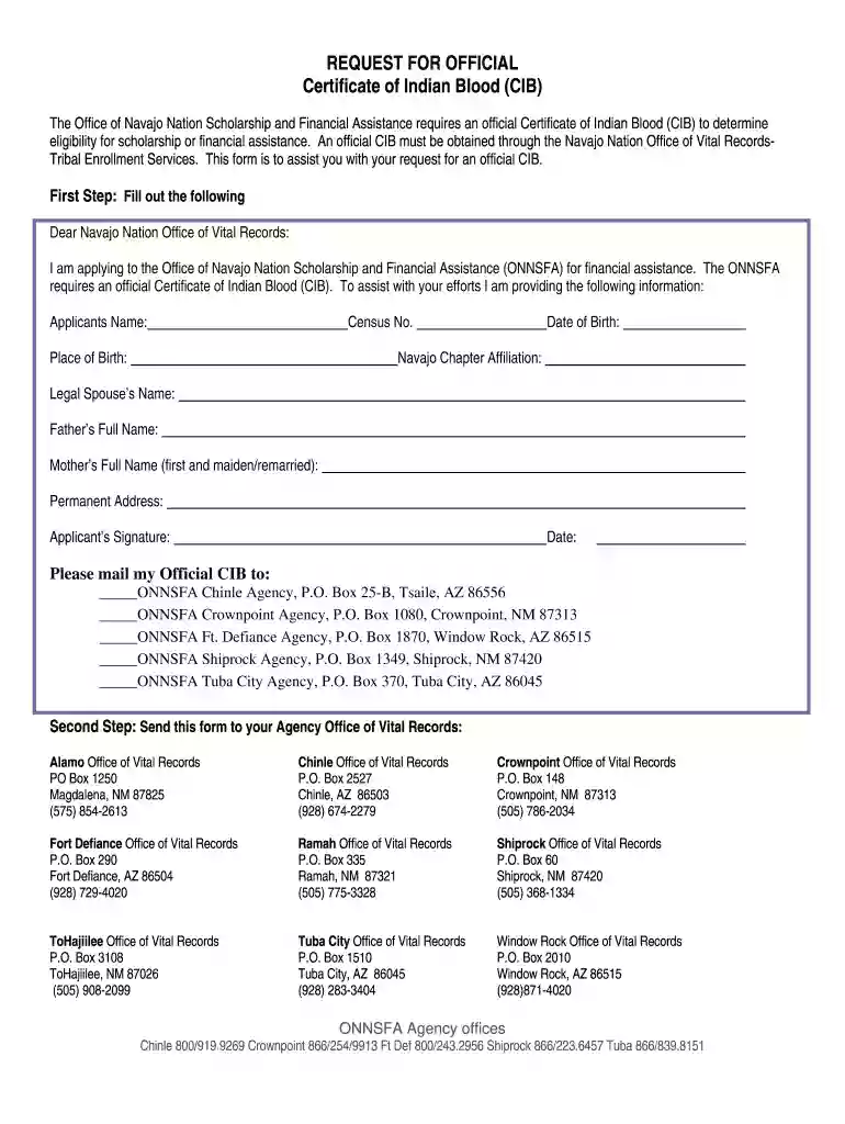 navajo nation cib online Preview on Page 1