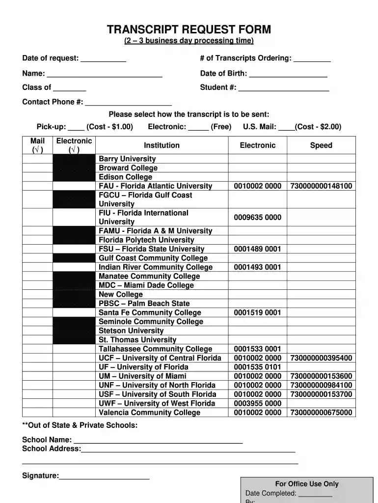 miramar high school transcripts Preview on Page 1