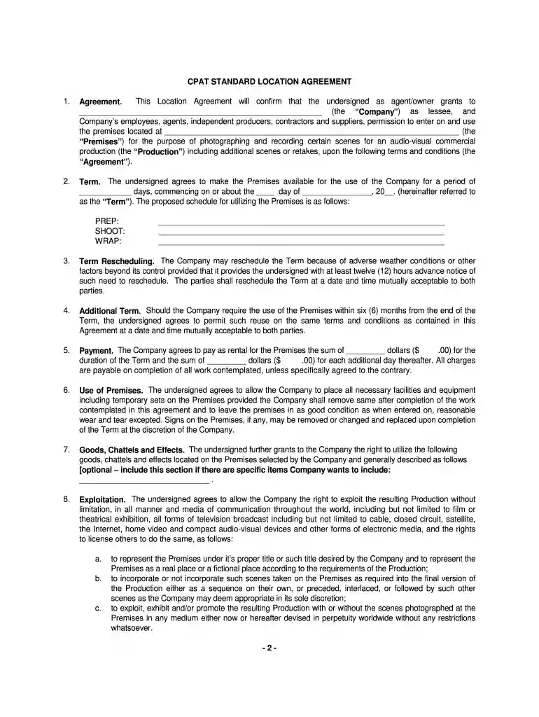 production company agreement Preview on Page 1