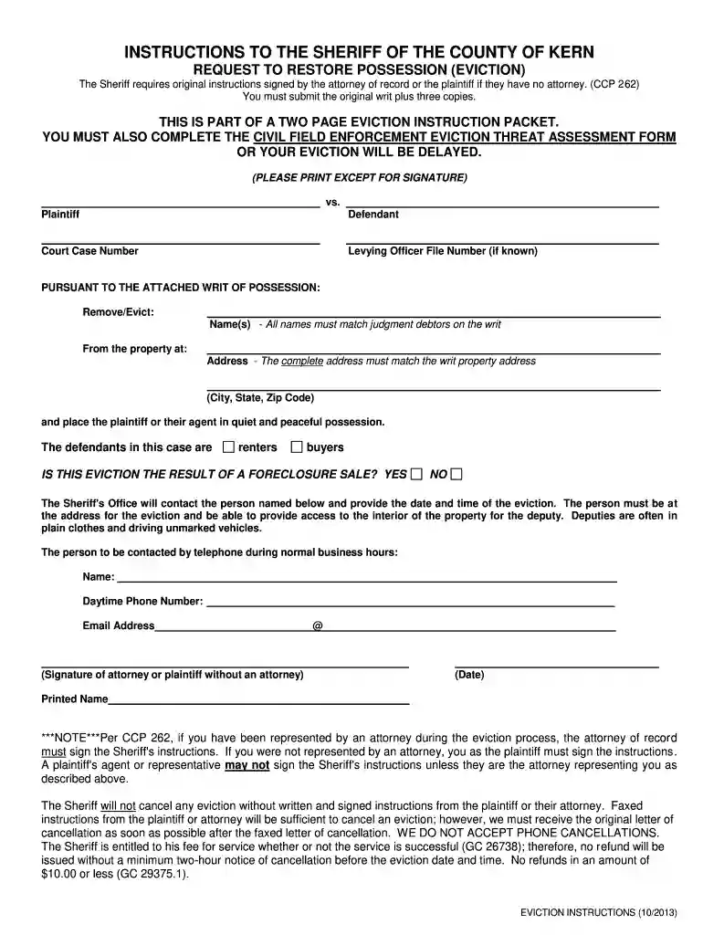 kern county eviction process Preview on Page 1