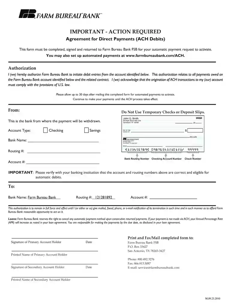 quickbooks ach authorization form Preview on Page 1