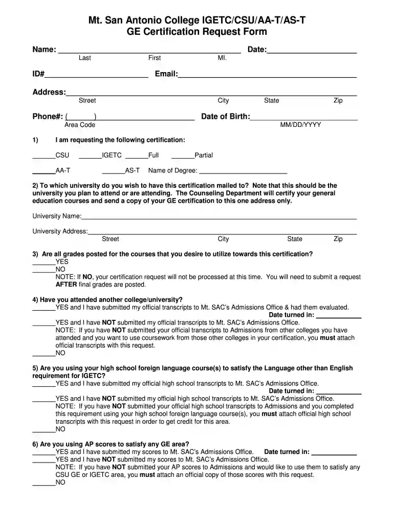 mtsac igetc Preview on Page 1