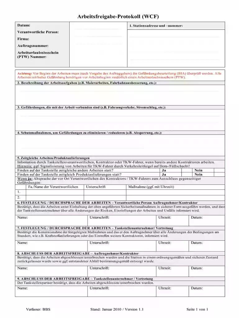 bbsArbeitsfreigabe-ProtokollV1-1.doc Preview on Page 1