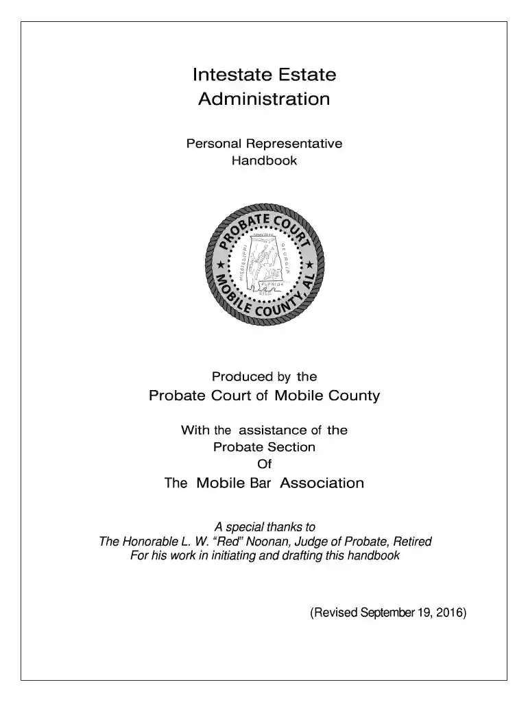 Intestate Estate Preview on Page 1