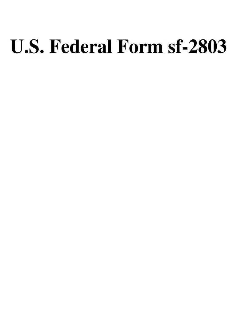 sf 2803 Preview on Page 1