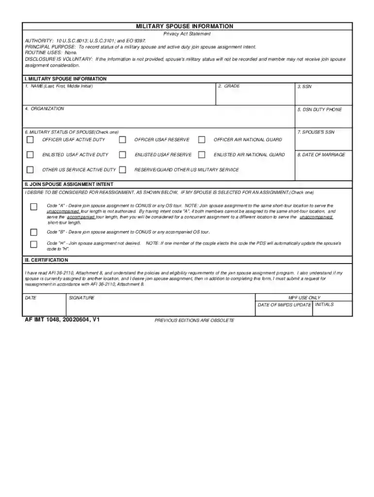 af form 1048 Preview on Page 1