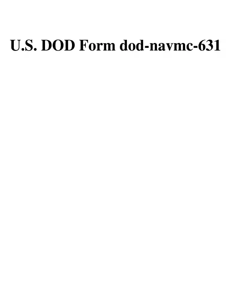 navmc 631 Preview on Page 1