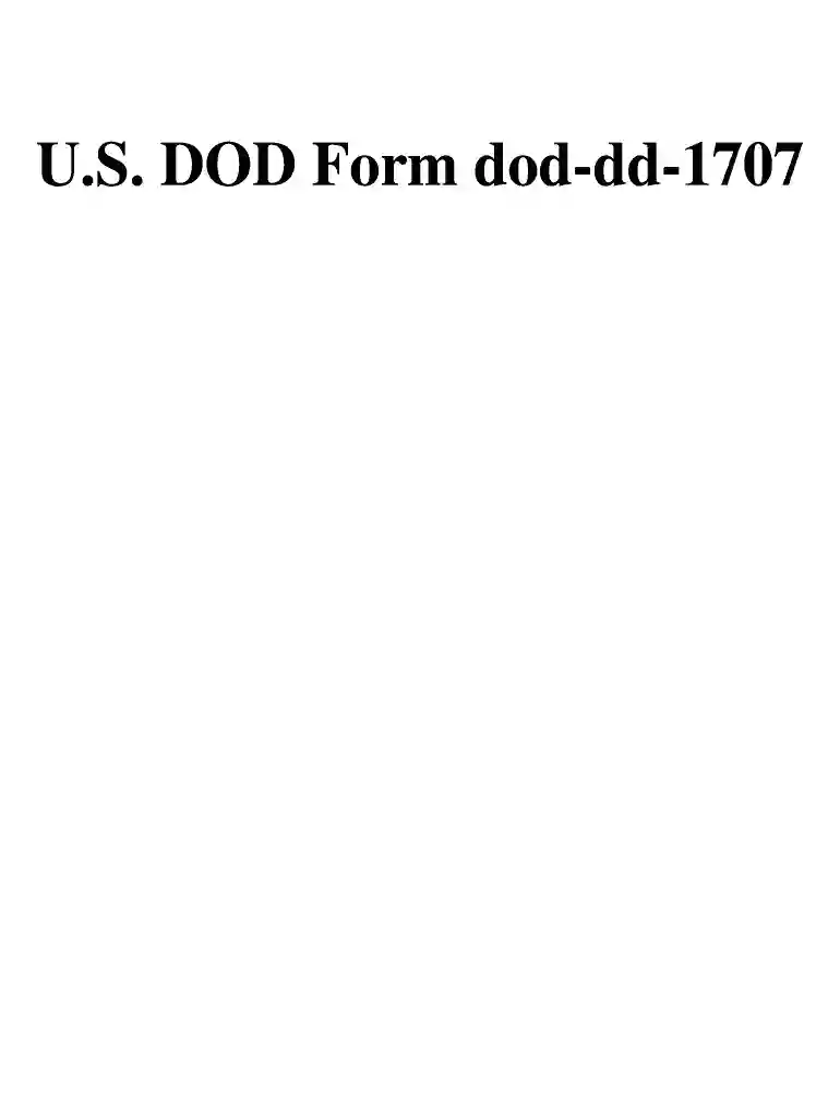 form 1707 Preview on Page 1