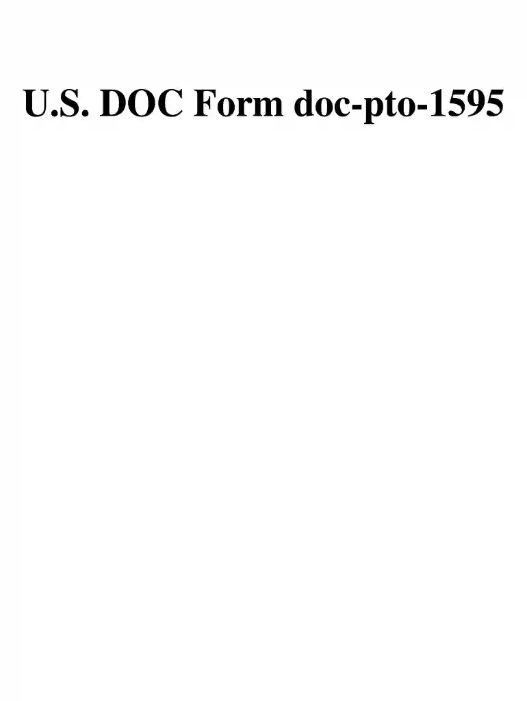 pto 1595 Preview on Page 1