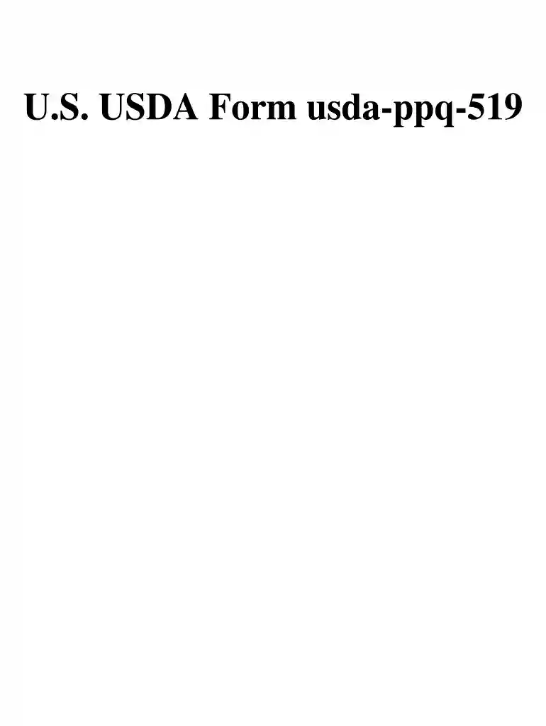 federal ppq form 519 2002 Preview on Page 1