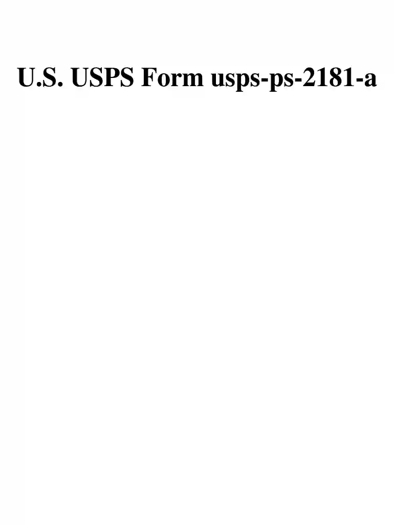 standard form 2181 a 1996 Preview on Page 1