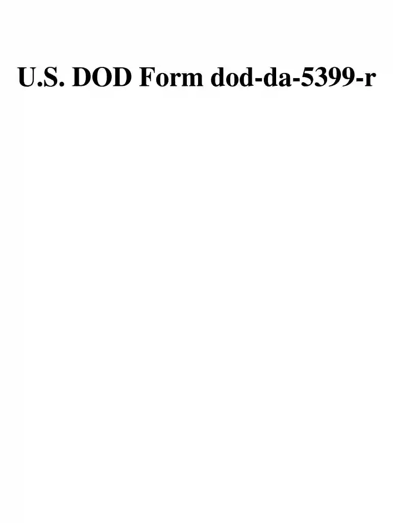 form 5399 r Preview on Page 1