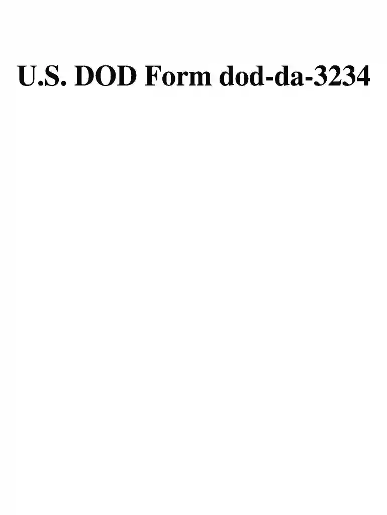 da form 3234 Preview on Page 1