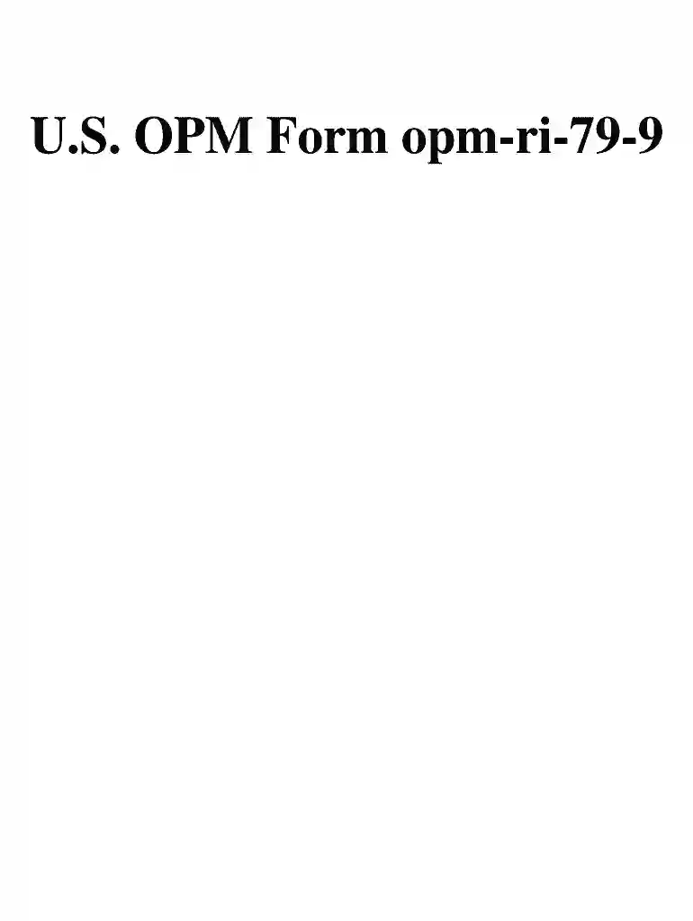 Termination, Conversion and Temporary Continuation of ... - OPM Preview on Page 1