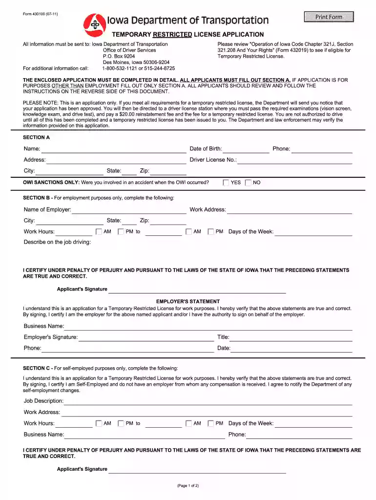 form 431009 Preview on Page 1