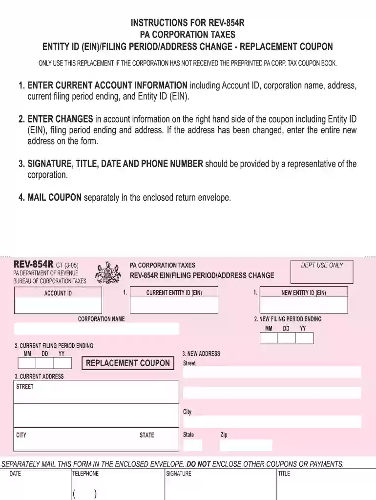 ein change of address form Preview on Page 1