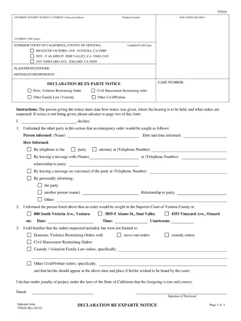 forms vn028 2011 Preview on Page 1