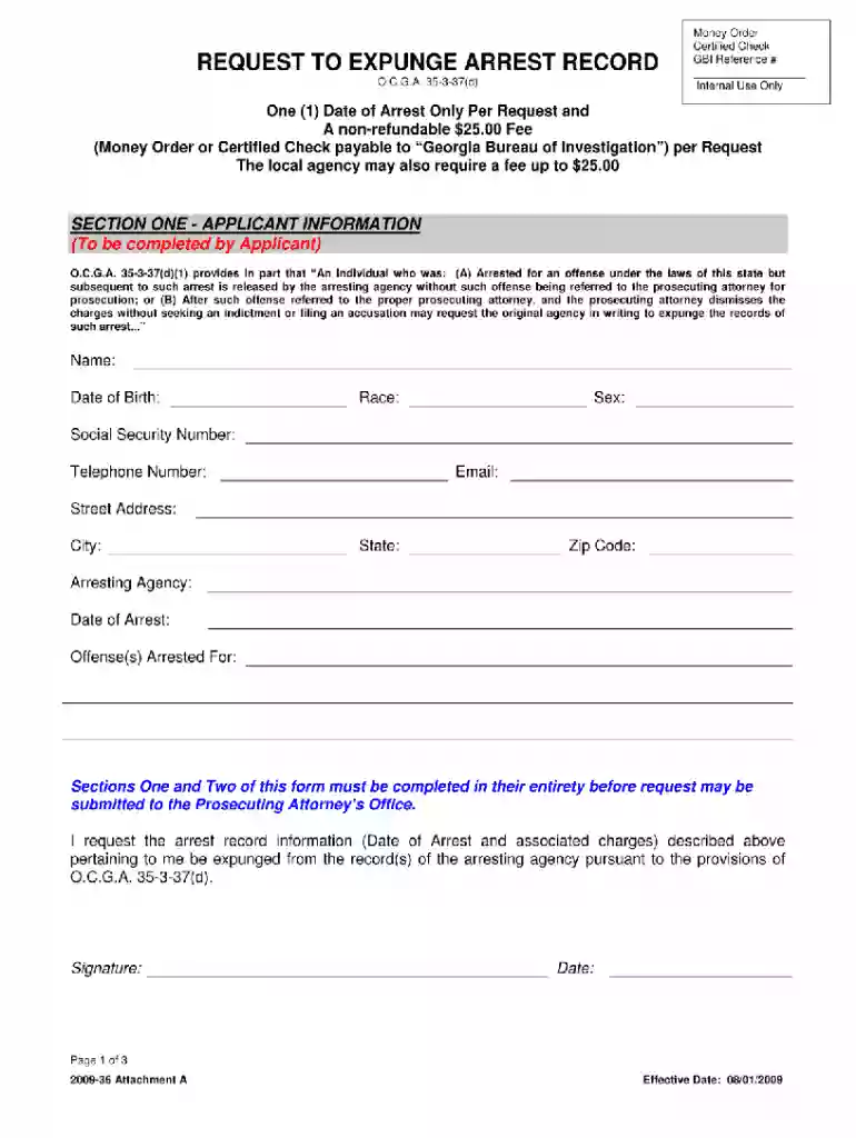 cobb county expungement form Preview on Page 1