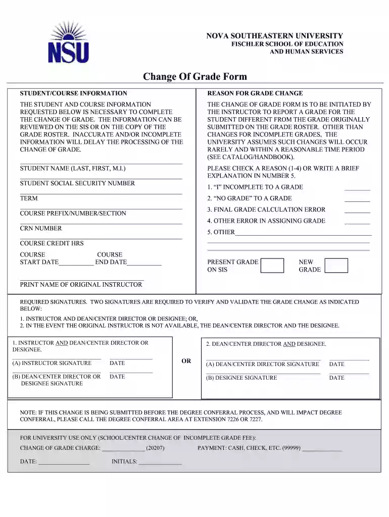 nova grading scale percentage Preview on Page 1