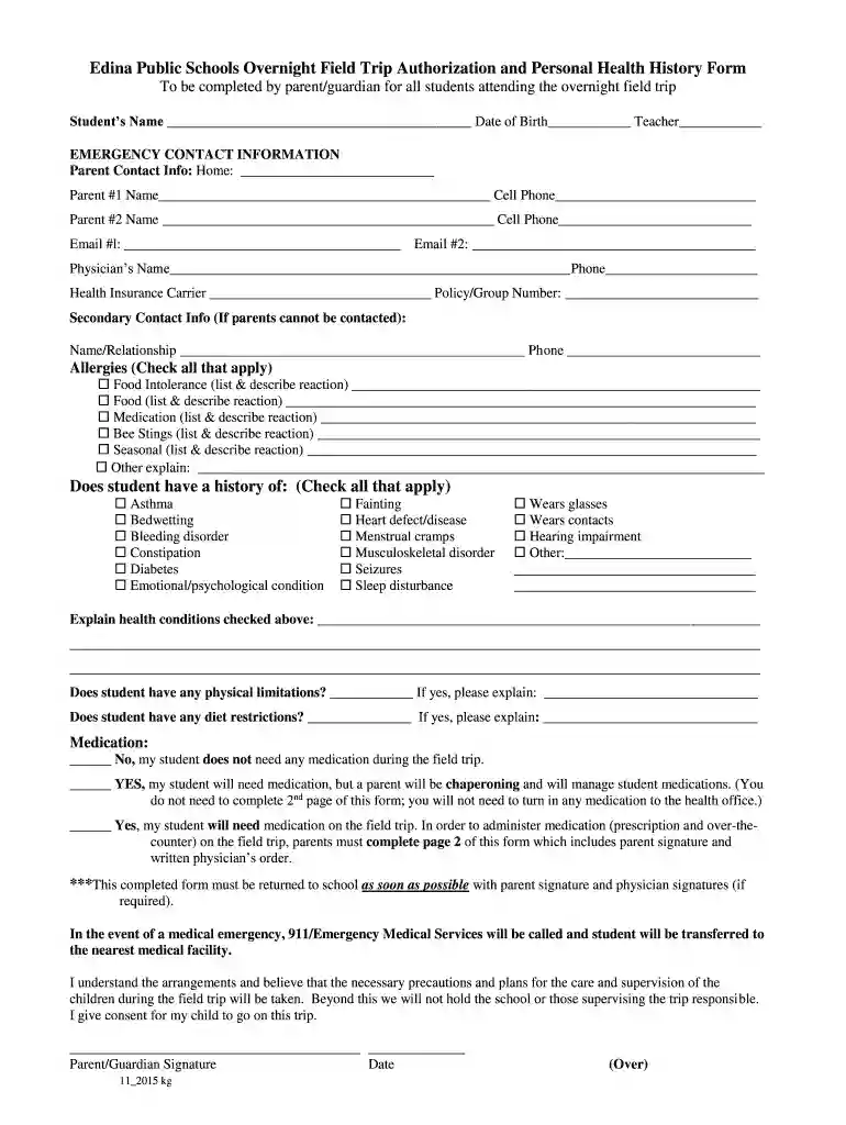 email about school trip Preview on Page 1