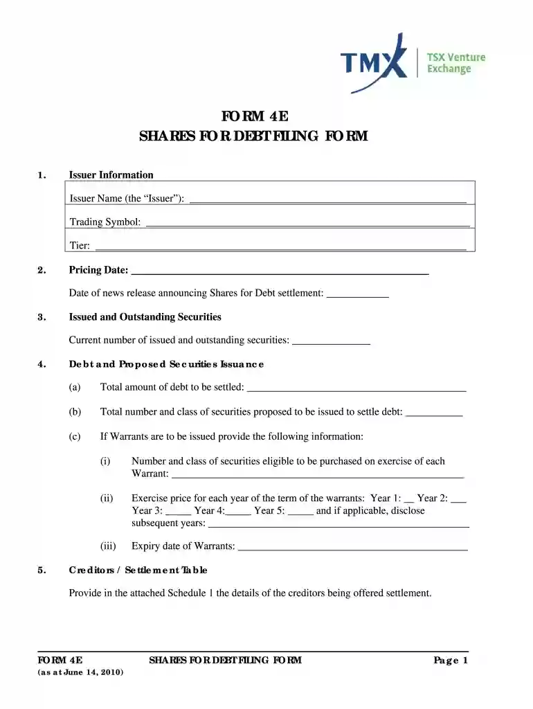 tsx form 3 Preview on Page 1