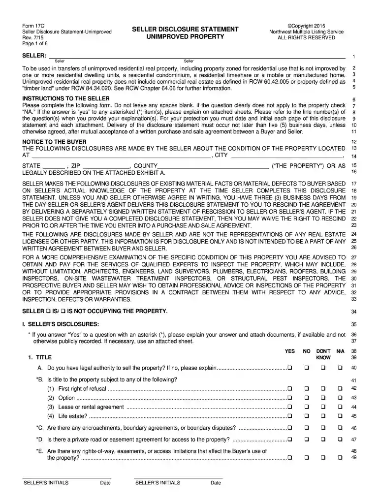 form 17 c filled sample Preview on Page 1