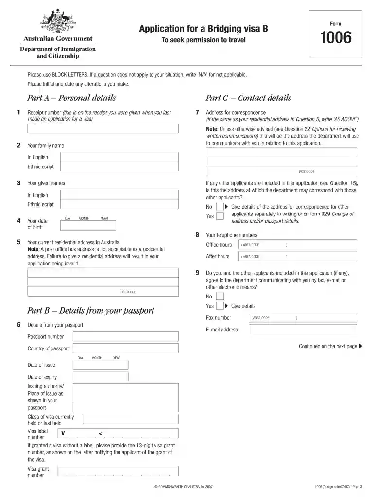 bridging visa b urgent Preview on Page 1