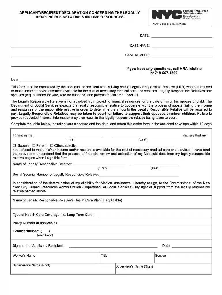 map 2161a form Preview on Page 1