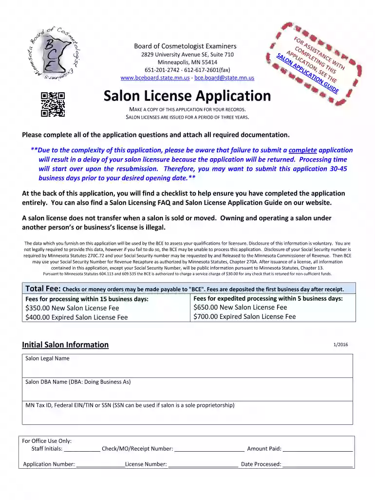 mn cosmetology license lookup Preview on Page 1