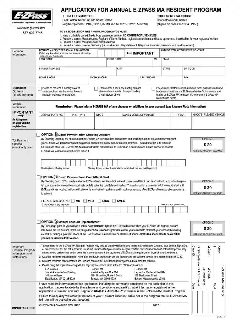 ez pass east boston Preview on Page 1