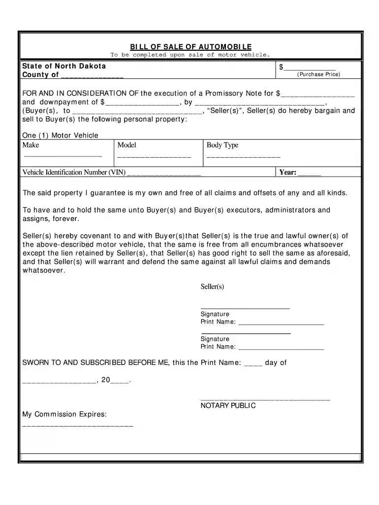 bill of sale nj Preview on Page 1