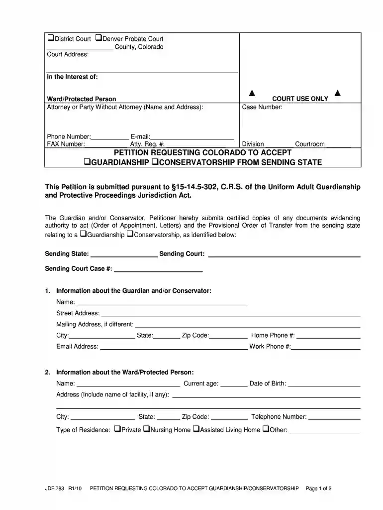 colorado petition requesting accept Preview on Page 1