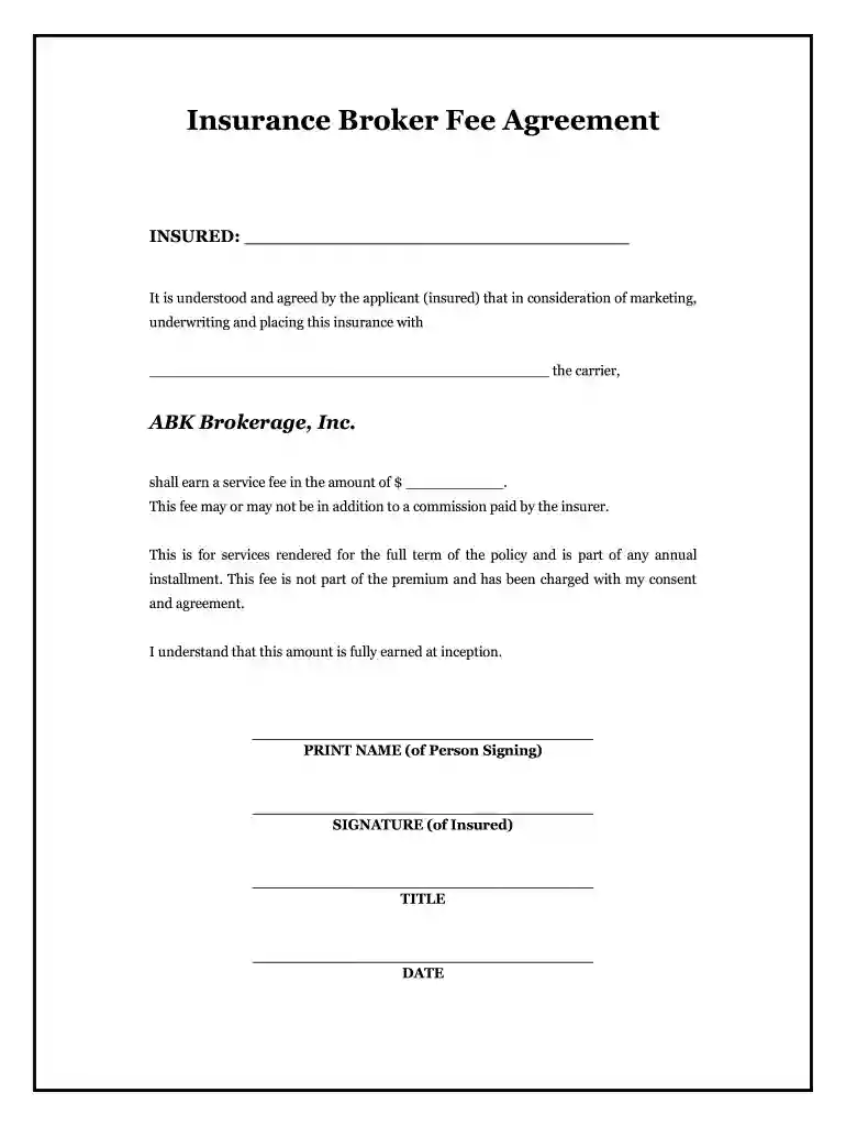 insurance broker Preview on Page 1