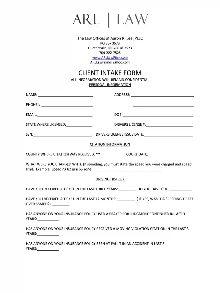 law form Preview on Page 1