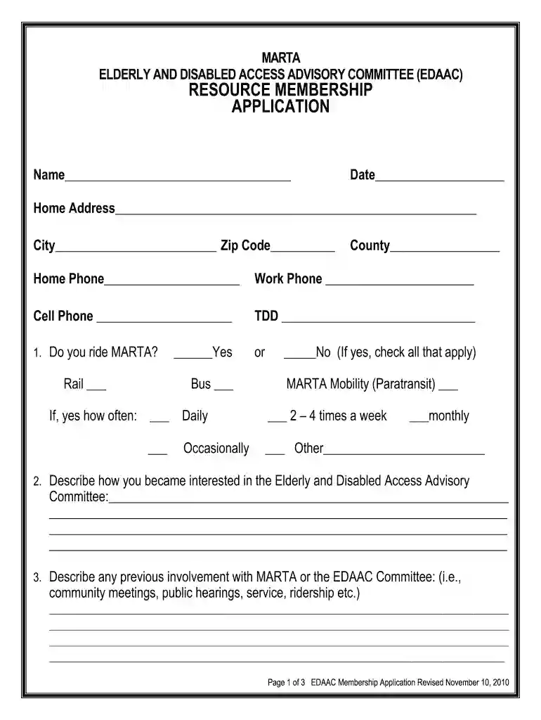 marta mobility application online Preview on Page 1