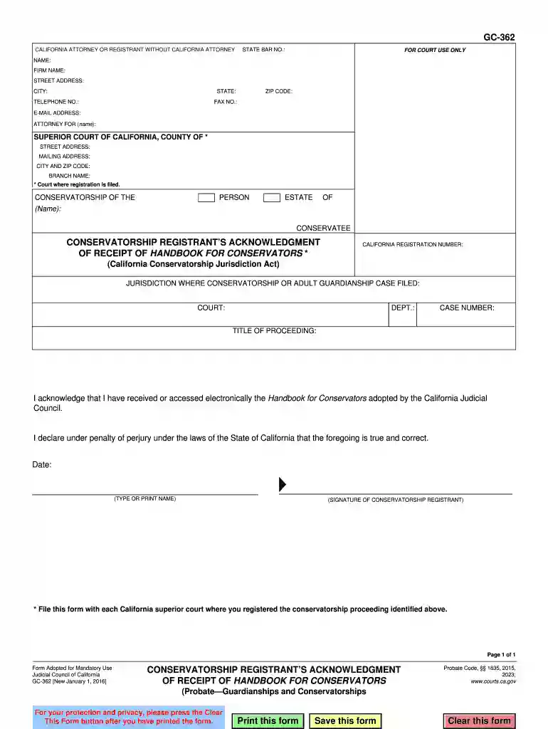 ca conservatorship handbook Preview on Page 1