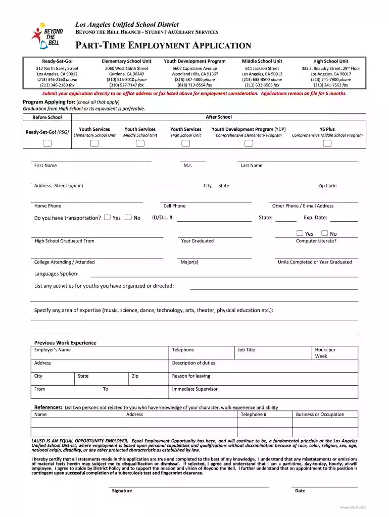 california part time employment Preview on Page 1