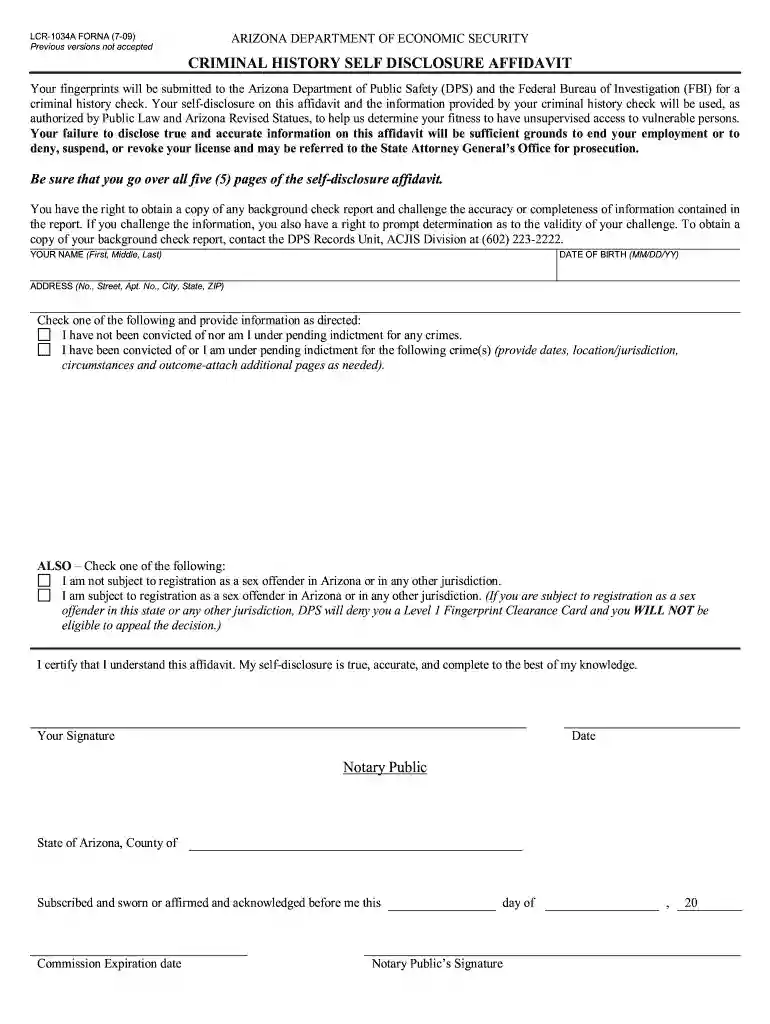 criminal affidavit form Preview on Page 1
