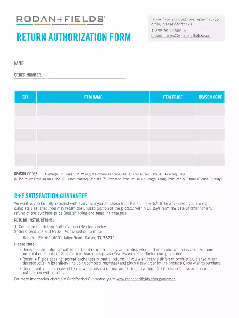 return authorization form template Preview on Page 1