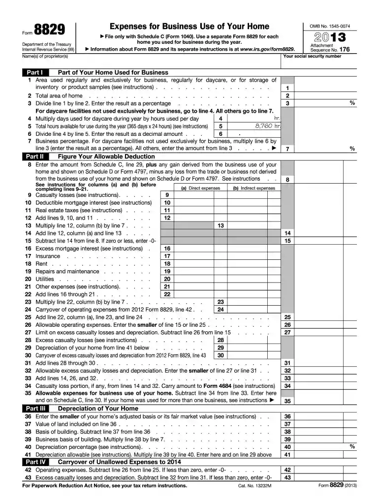 2011 8829 form Preview on Page 1