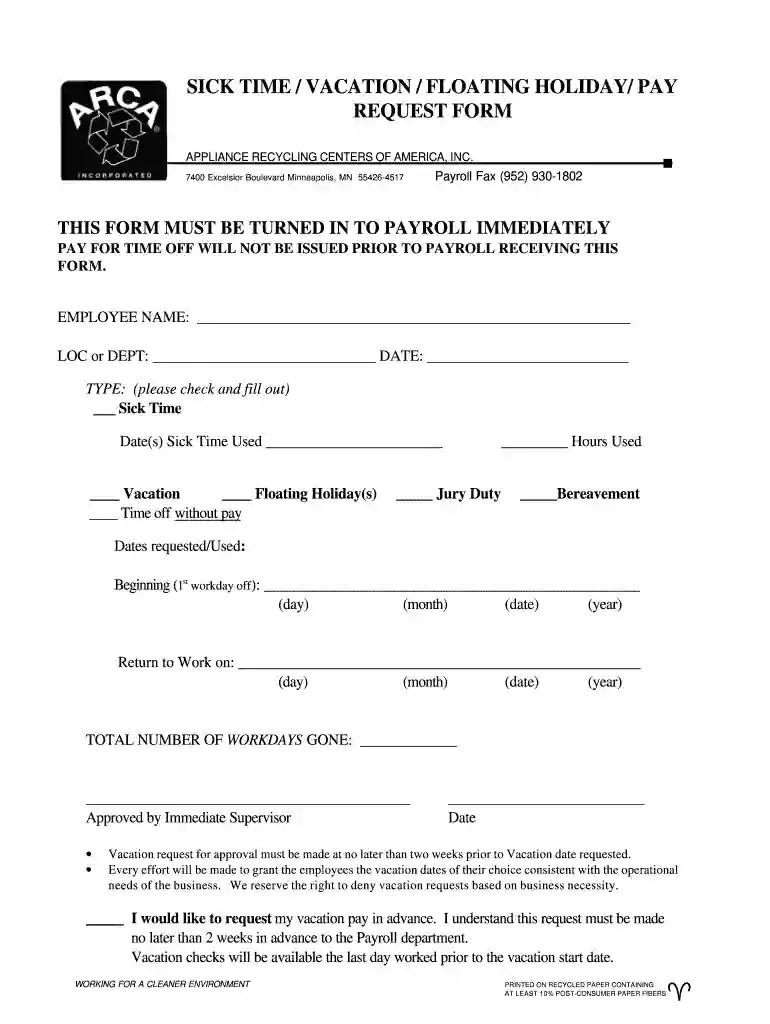 sick off request Preview on Page 1