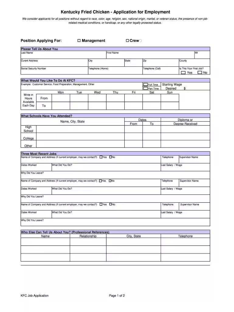 kfc whatsapp number for job application Preview on Page 1