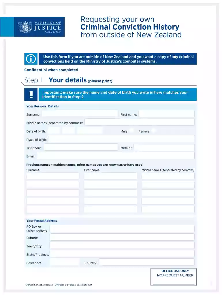 nz criminal record Preview on Page 1