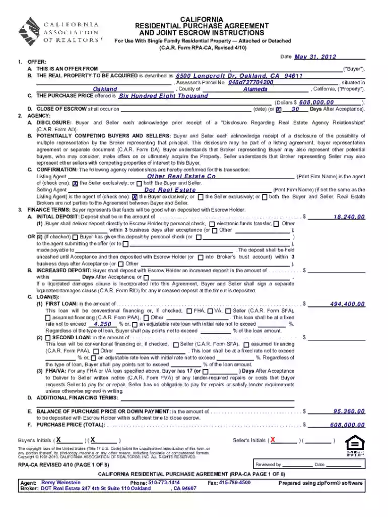 rpa form Preview on Page 1
