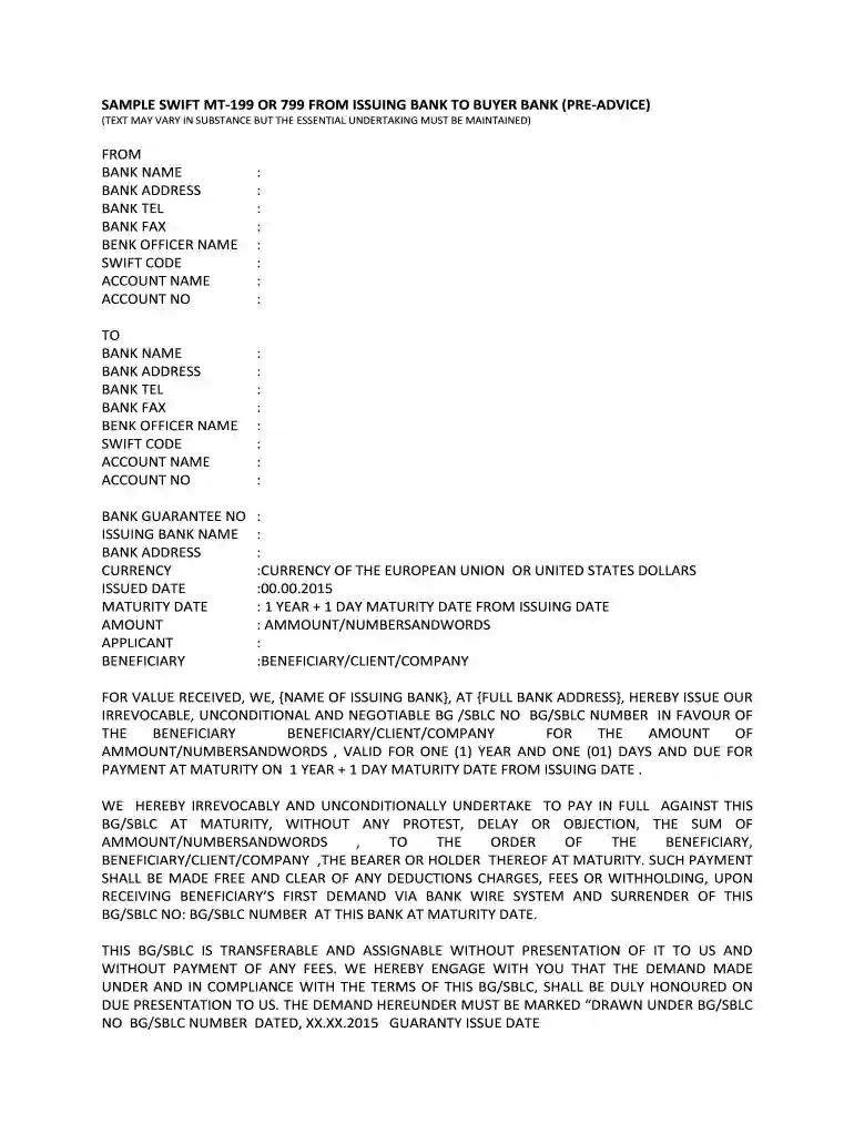 mt 199 form Preview on Page 1