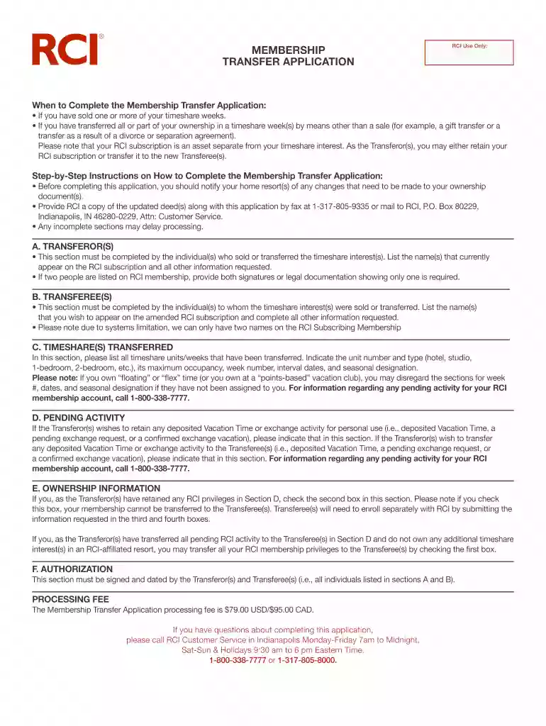 rci form 2024 Preview on Page 1