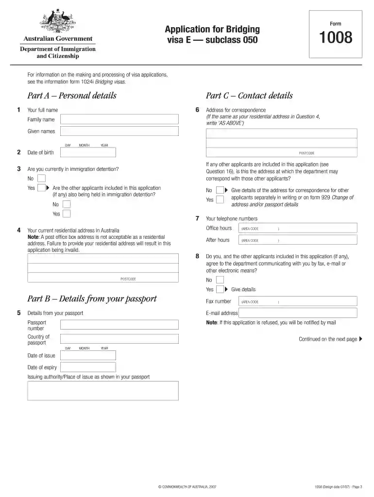 form 1008 Preview on Page 1