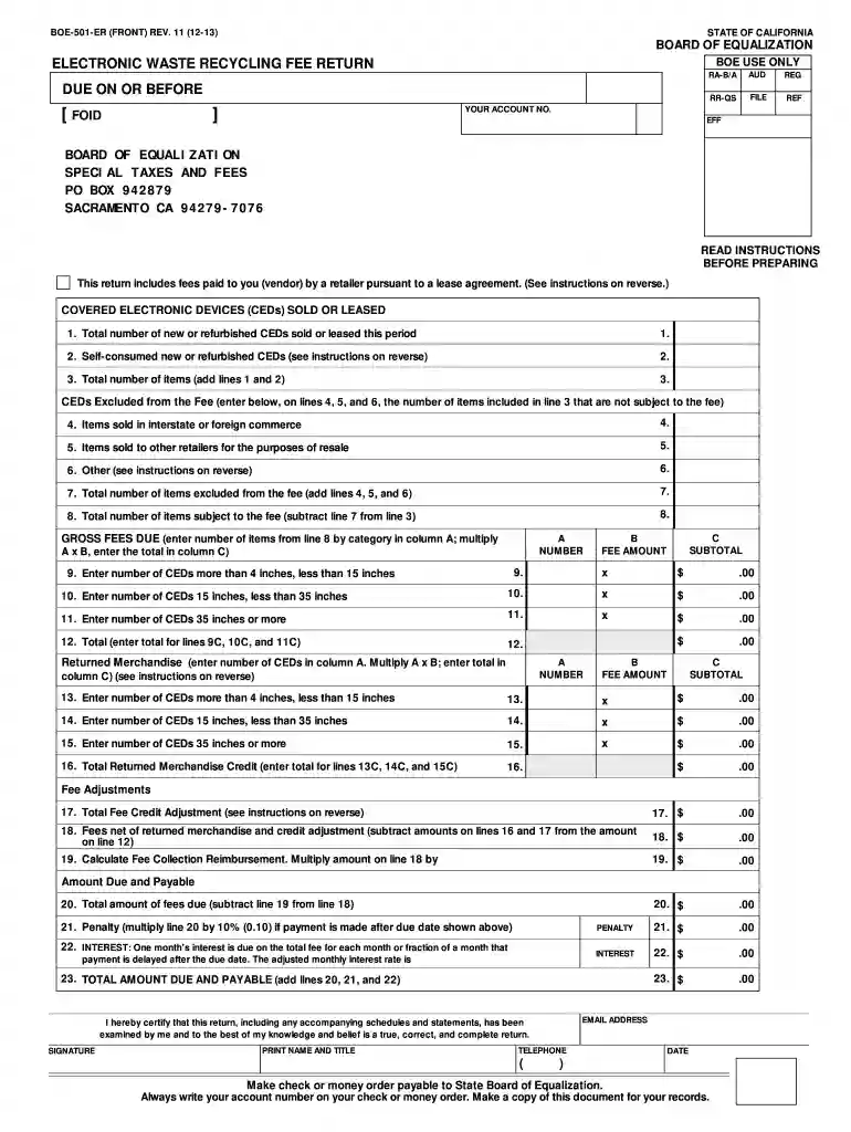 ca electronic waste recycling fee Preview on Page 1