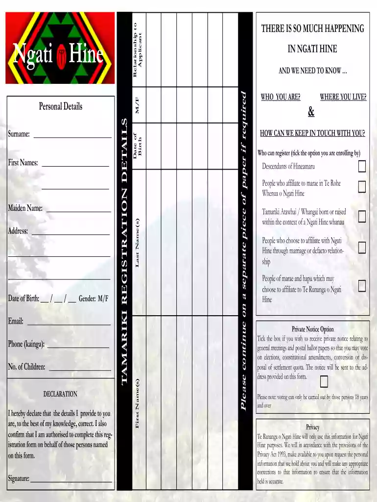 hine registration pdf Preview on Page 1