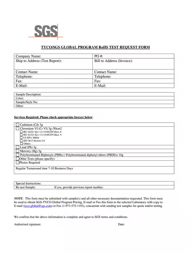 sgs testing price list Preview on Page 1